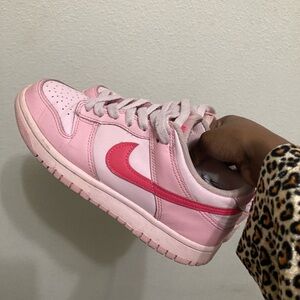 bike pink dunks size 5y